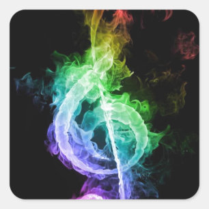 Adesivo Quadrado tema da música