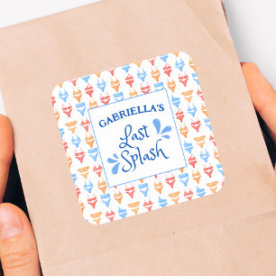 Adesivo Quadrado Tema personalizado "Última apresentação" divertido