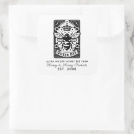 Adesivo Quadrado Tema Tarot Bee Abelhas Apiárias Abelhas