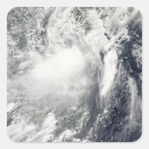 Adesivo Quadrado Tempestade tropical Conson que aproxima Vietnam