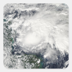 Adesivo Quadrado Tempestade tropical IDA no mar das caraíbas