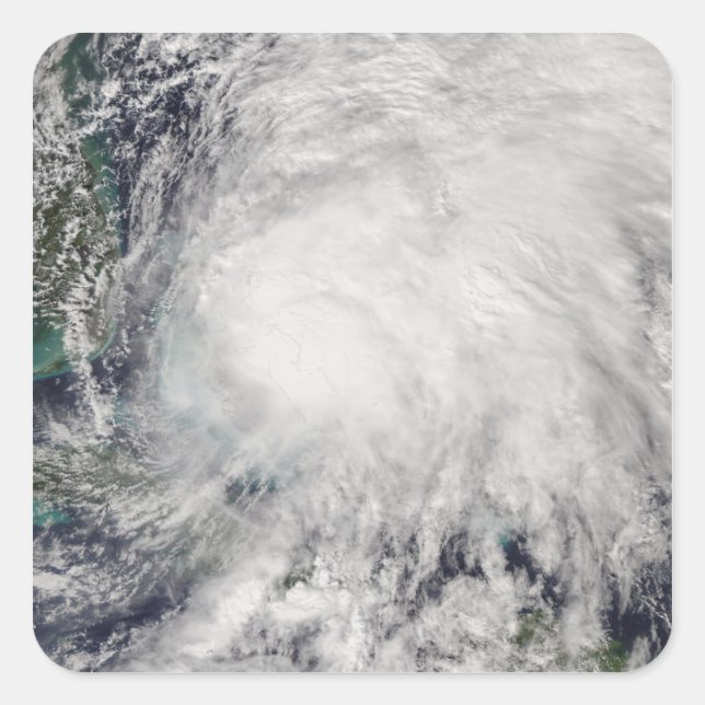 Adesivo Quadrado Tempestade tropical Noel sobre as Bahamas (Frente)