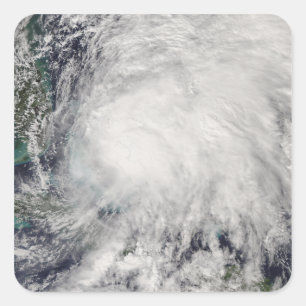 Adesivo Quadrado Tempestade tropical Noel sobre os Bahamas