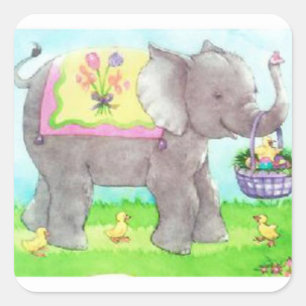 Adesivo Quadrado Tempo da páscoa!