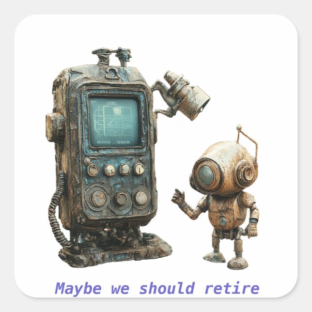 Adesivo Quadrado Tempo de Retirada (Frente)