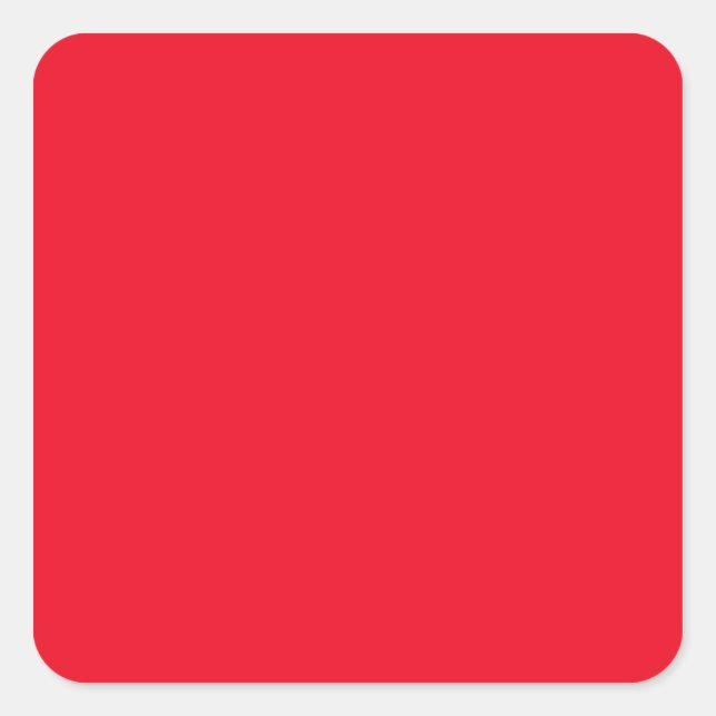 Adesivo Quadrado Tendência de Cor da Moda Vermelha Cherry Bright 20 (Frente)