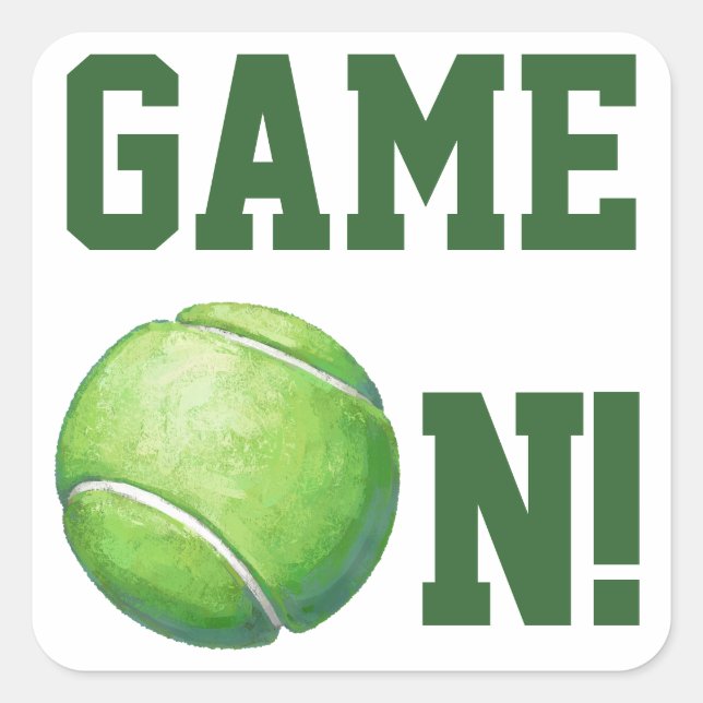 Adesivo Quadrado Tênis Ball (Frente)