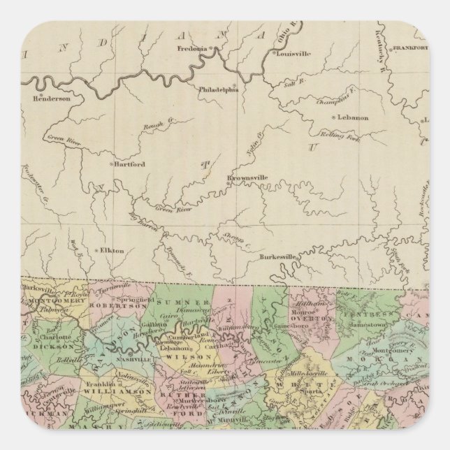 Adesivo Quadrado Tennessee 4 (Frente)