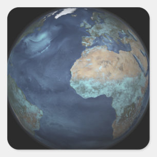 Adesivo Quadrado Terra completa que mostra a evaporação