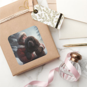 Adesivo Quadrado Terra Nova com Natal Festivo