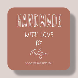 Adesivo Quadrado Terracotta | Feitas À Mão Com Amor