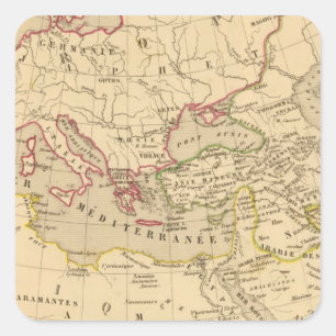 Adesivo Quadrado Terre aux trois fils de Noe