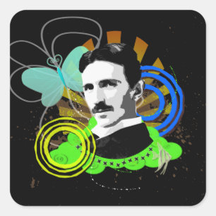 Adesivo Quadrado Tesla