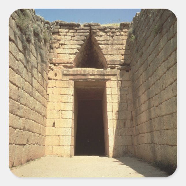 Adesivo Quadrado Tesouro da Áreus, c.1300 BC (Frente)