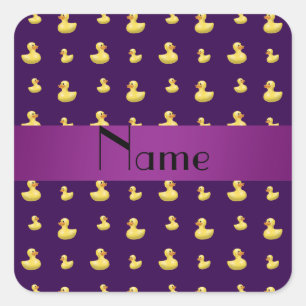 Adesivo Quadrado Teste padrão de borracha roxo conhecido