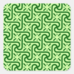 Adesivo Quadrado Teste padrão, esmeralda e verde limão egípcios 