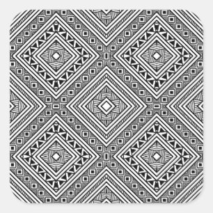 Adesivo Quadrado Teste padrão étnico sem emenda