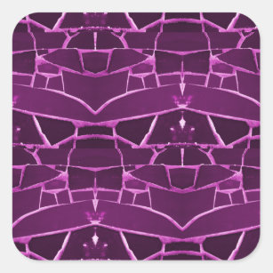 Adesivo Quadrado Teste padrão feminino roxo bonito dos azulejos de