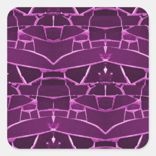 Adesivo Quadrado Teste padrão feminino roxo bonito dos azulejos de