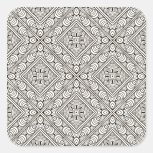 Adesivo Quadrado Teste padrão inspirado