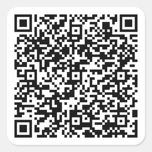 Adesivo Quadrado teste qr code url param (Frente)
