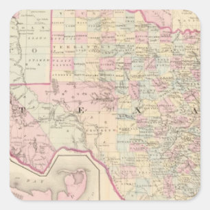 Adesivo Quadrado Texas