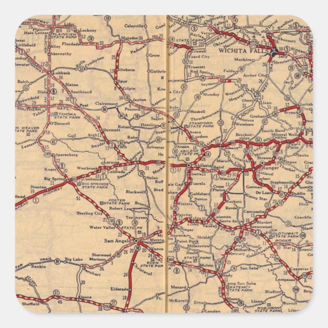 Adesivo Quadrado Texas 11 (Frente)