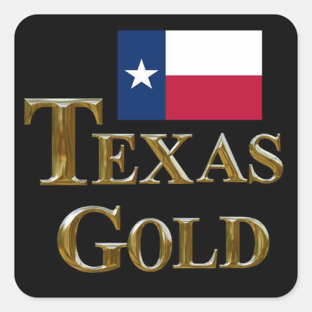 ADESIVO QUADRADO TEXAS DOURADOS (Frente)