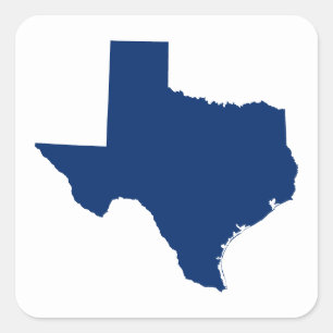 Adesivo Quadrado Texas em Azul
