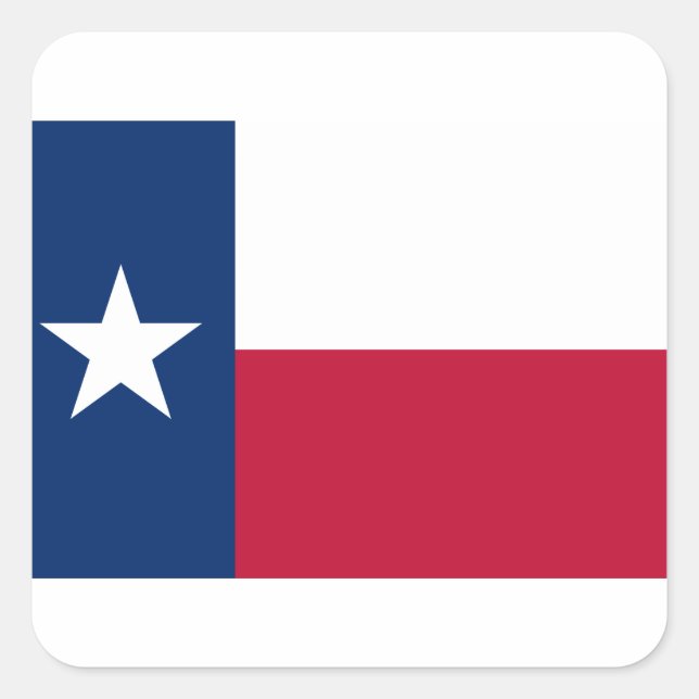 Adesivo Quadrado Texas Flag - Orgulho Texano (Frente)
