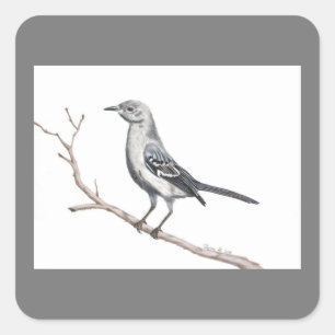 Adesivo Quadrado Texas Mockingbird Sticker