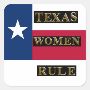 ADESIVO QUADRADO TEXAS MULHERES REGRA