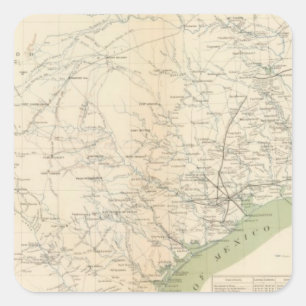 Adesivo Quadrado Texas, pinta do nanômetro