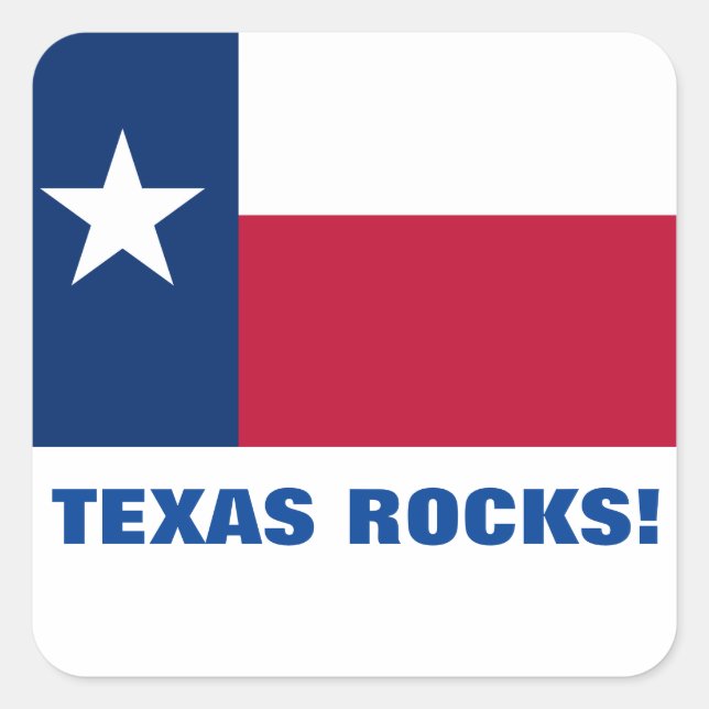 ADESIVO QUADRADO TEXAS ROCKS! (Frente)