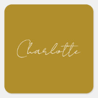 Texto de Caligrafia Cor Dourada Nome Personalizado