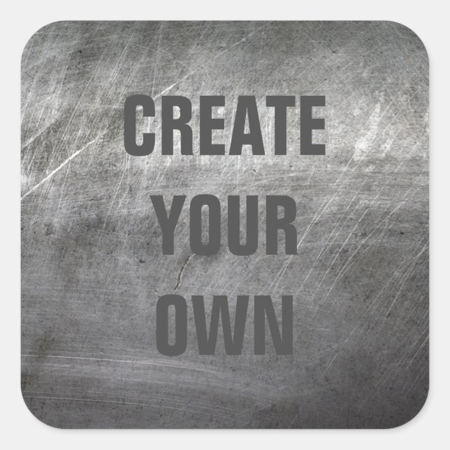 Adesivo Quadrado Textura escovada riscada do metal (Frente)