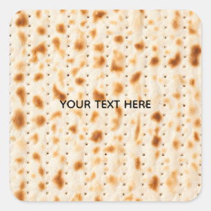 Adesivo Quadrado Textura Gráfica Realista de Matzah Marrom Rústico