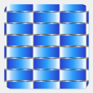 Adesivo Quadrado Textura ondulada do metal