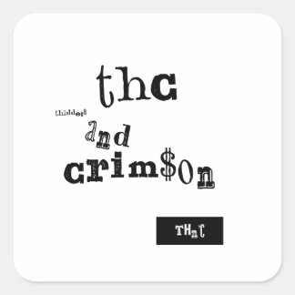 Adesivo Quadrado thaddeus & crimson