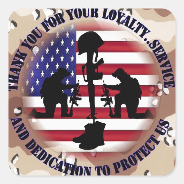 Adesivo Quadrado Thank you for your Loyalty ....... (Frente)