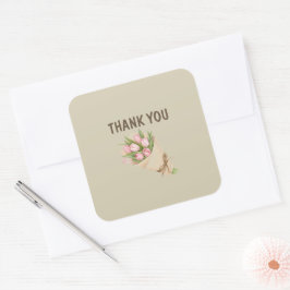 Adesivo Quadrado Thank You Sticker – Appreciation & Gratitude