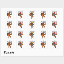 Adesivo Quadrado Thanksgiving Leg Day Sticker