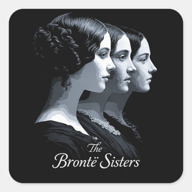 Adesivo Quadrado The Brontë Sisters (Frente)