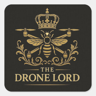 Adesivo Quadrado The Drone Lord Lux Sticker
