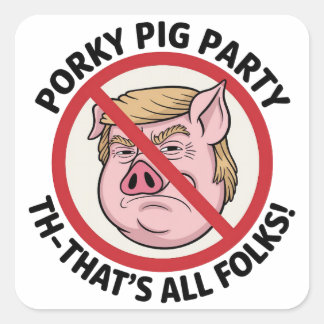 Adesivo Quadrado The Final Snort: Ending the Political Monopoly