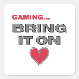 Adesivo Quadrado The Gamer 