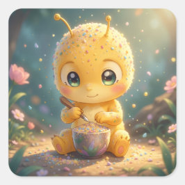 Adesivo Quadrado The Glowing Wanderer and the Art of Nectar.1