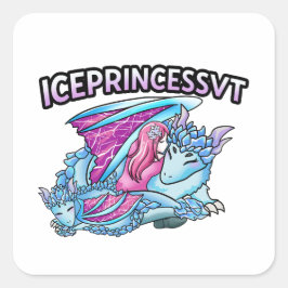 Adesivo Quadrado The Guardian's Embrace