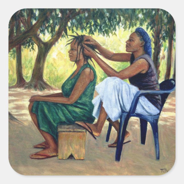 Adesivo Quadrado The Hairdresser 2001 (Frente)