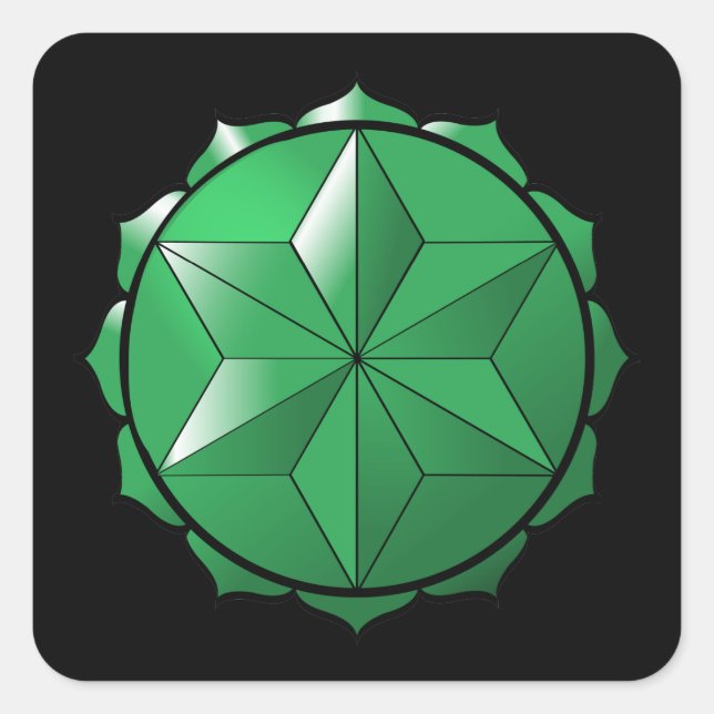 Adesivo Quadrado The Heart Chakra (Frente)